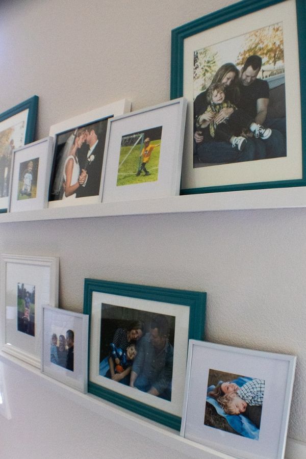 IKEA picture ledge gallery wall