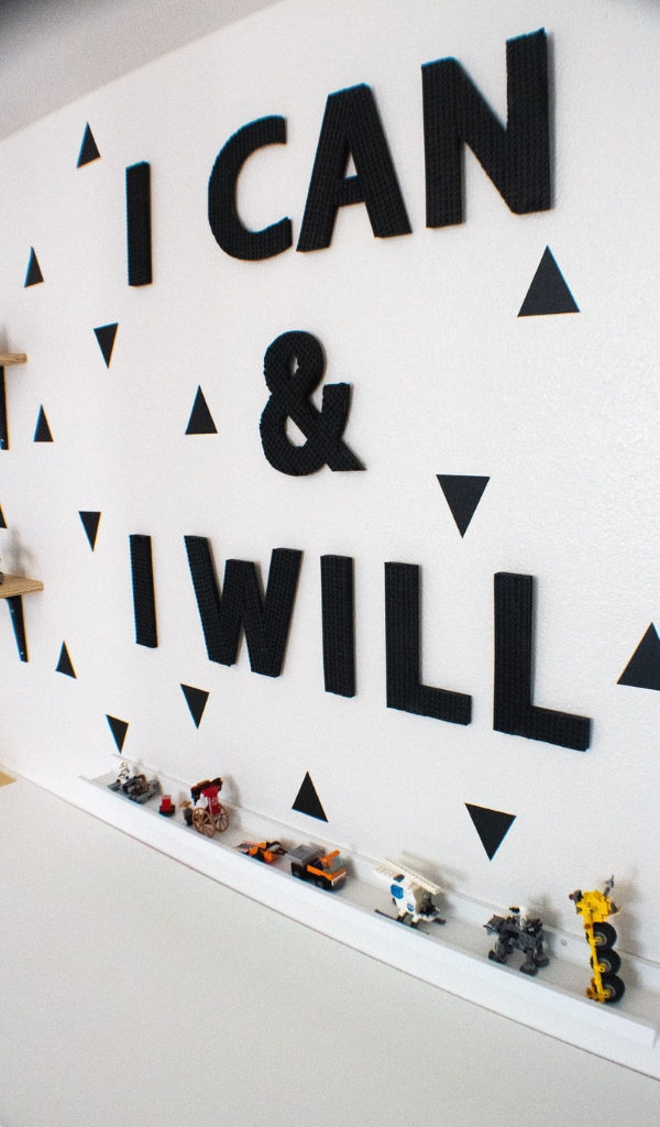 DIY Lego Letters Art Project