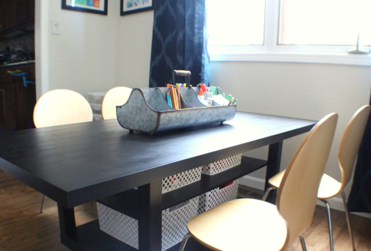 IKEA Lack Coffee Table Hack for Kids Art Table