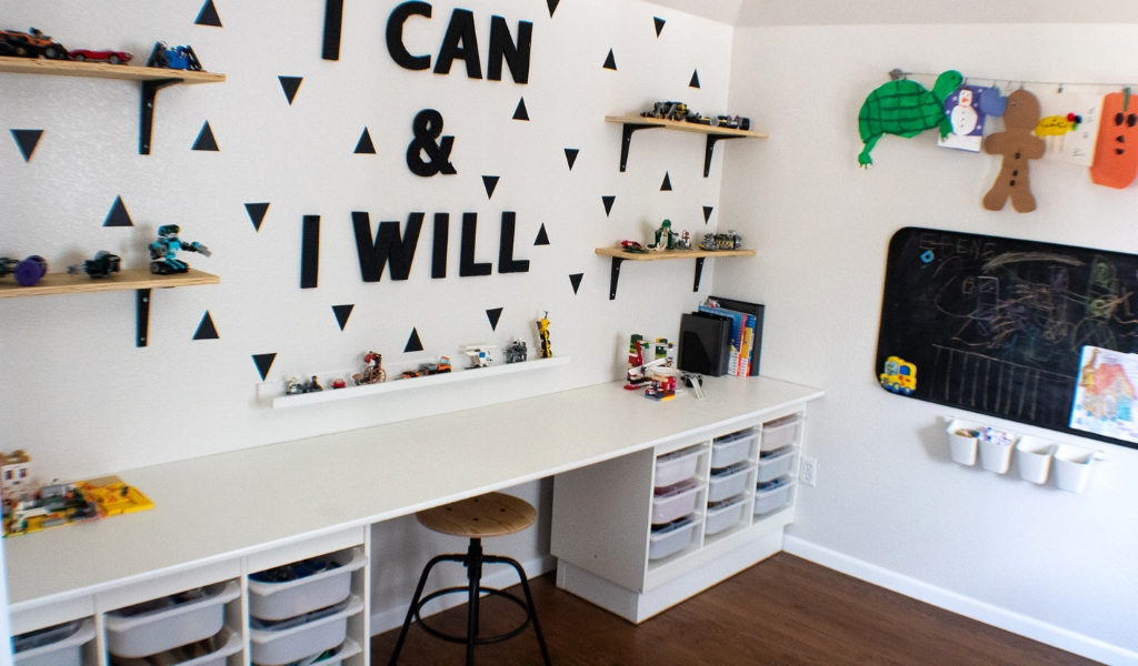 Lego and Craft Room Makeover with IKEA Trofast Storage