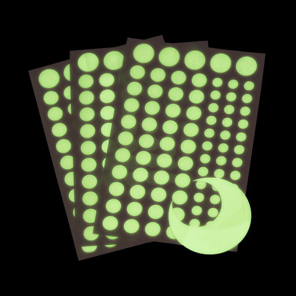 Glow in the dark removable stickers